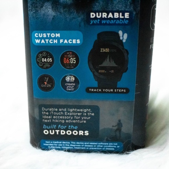 iTouch Explorer 3 Fitness Smart Watch Blush Pink Rose Gold Workout Sport - Picture 6 of 9